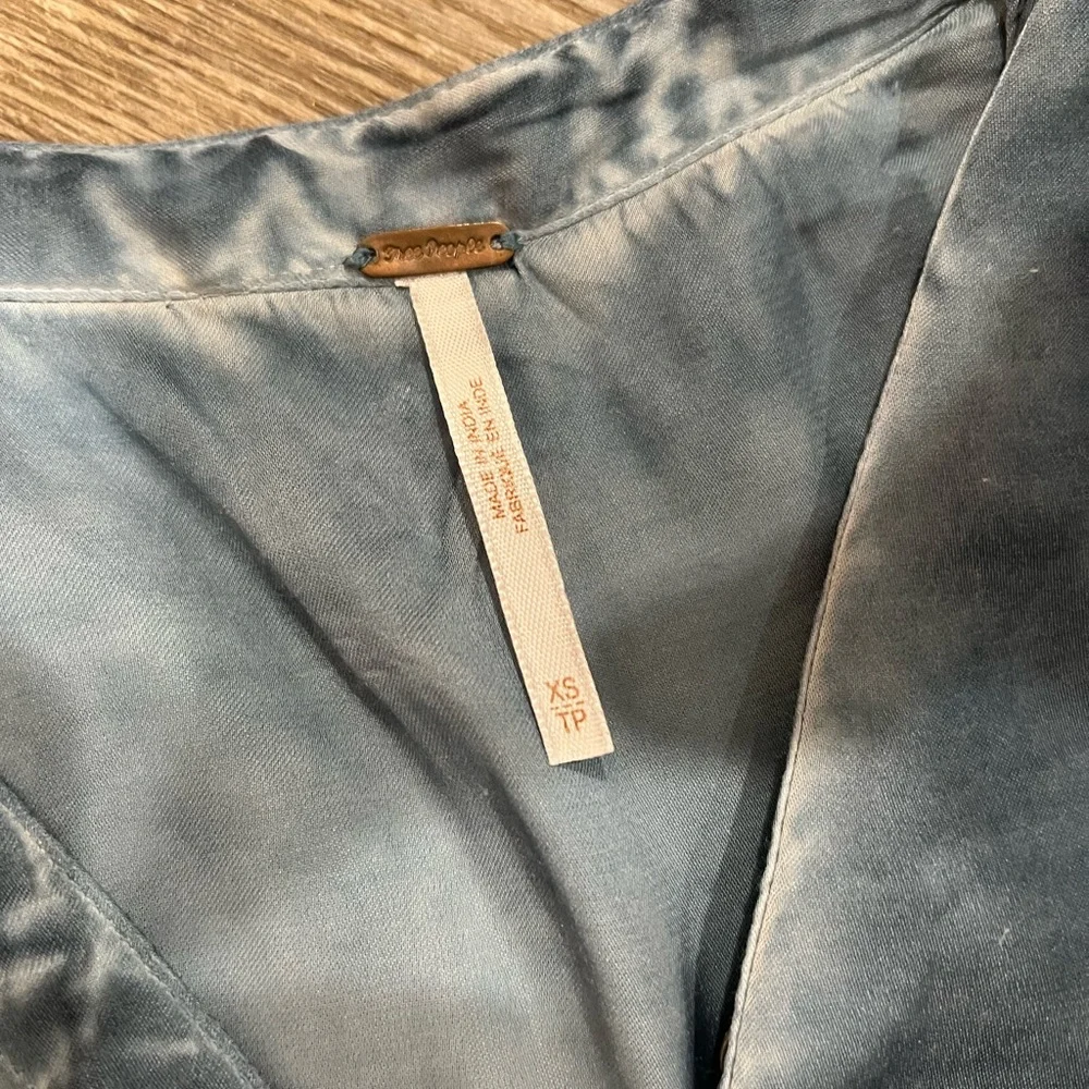 Free people blue rayon tunic dress - Picture 2 of 6